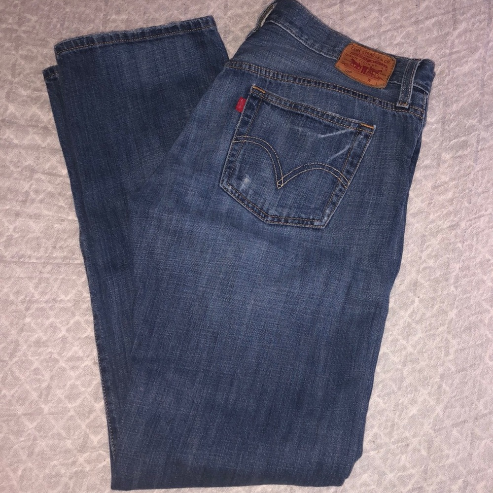 Vintage distress Levi jeans